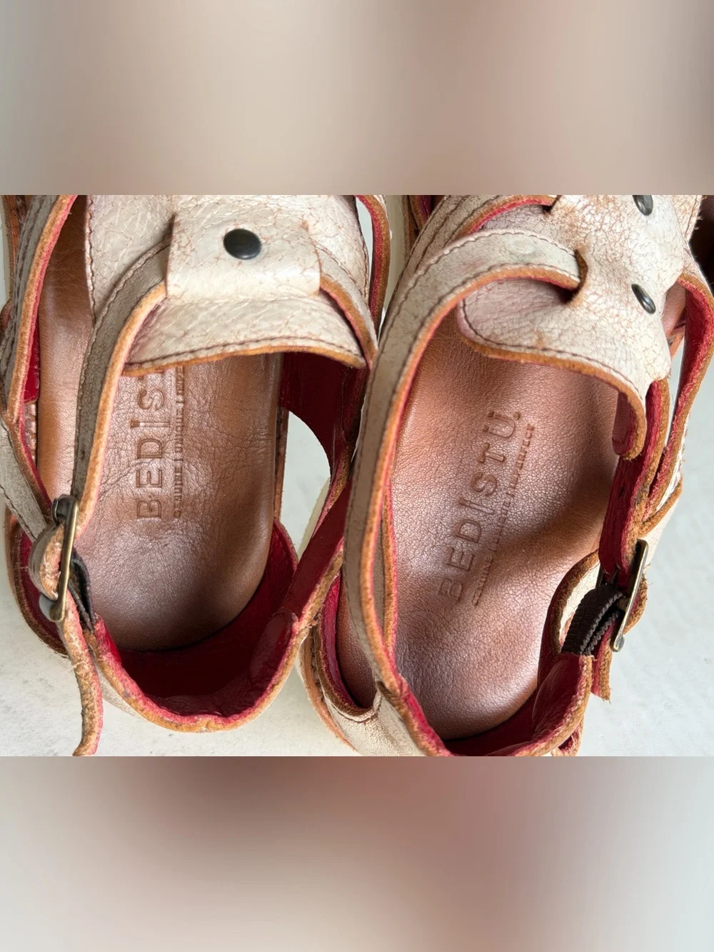 Bed Stu wonder leather platform sandal distressed Nectar Lux Size 9.5